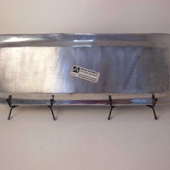 Serving tray, metal tray with tile mosaic water melon mosaic tray, 24 in. X 7 in - Picture 8 of 12